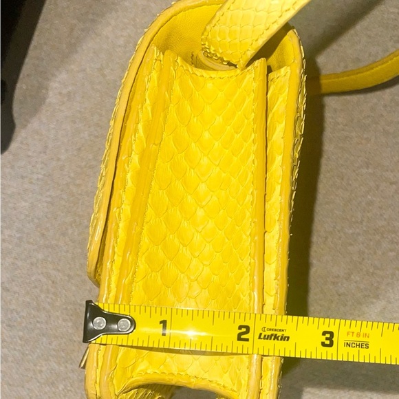 Celine Classic Box Bag Yellow Python Crossbody - Picture 16 of 16